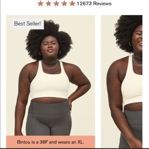 GIRLFRIEND COLLECTIVE Paloma Bra in Ivory XL